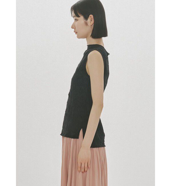MIDIUMISOLID「MIDIUMISOLID for Ladies シースルーハイネックノースリーブインナー」|Tシャツ・カットソー|