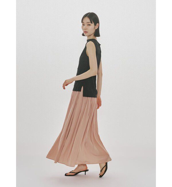 MIDIUMISOLID「MIDIUMISOLID for Ladies シースルーハイネックノースリーブインナー」|Tシャツ・カットソー|