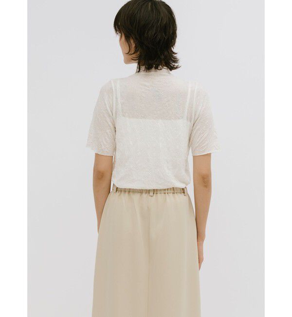 MIDIUMISOLID「MIDIUMISOLID for Ladies シースルーハイネックスリーブインナー」|Tシャツ・カットソー|