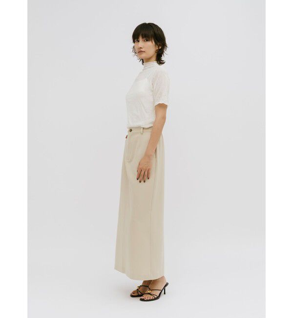 MIDIUMISOLID「MIDIUMISOLID for Ladies シースルーハイネックスリーブインナー」|Tシャツ・カットソー|