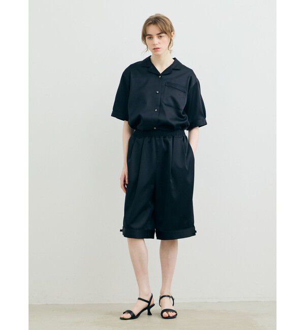 MARMARMAR「MARMARMAR ドローストリングヘムタックパンツ」|その他|ブラック