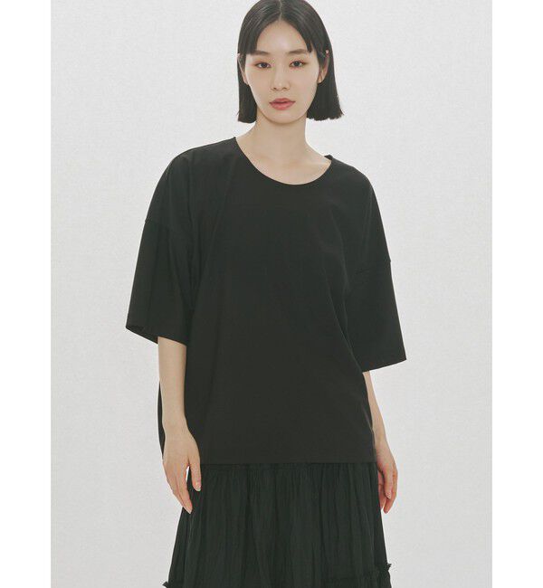 MIDIUMISOLID「MIDIUMISOLID エッセンシャルワイドTシャツ」|Tシャツ・カットソー|