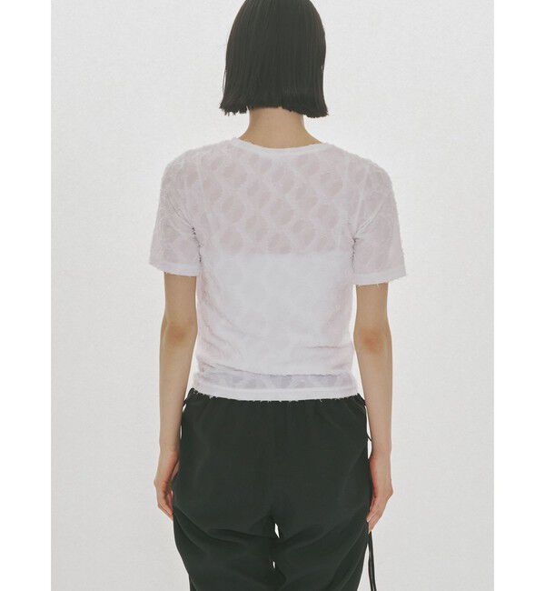 MIDIUMISOLID「MIDIUMISOLID for Ladies ジャカードクルーネックシアーインナー」|Tシャツ・カットソー|