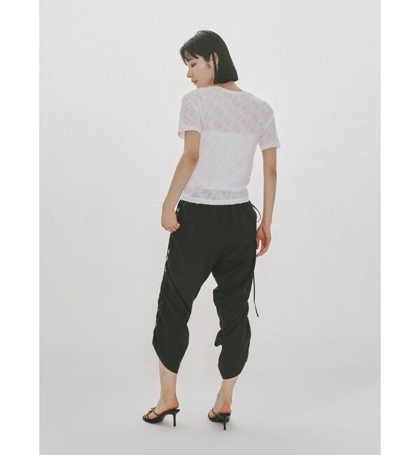 MIDIUMISOLID「MIDIUMISOLID for Ladies ジャカードクルーネックシアーインナー」|Tシャツ・カットソー|