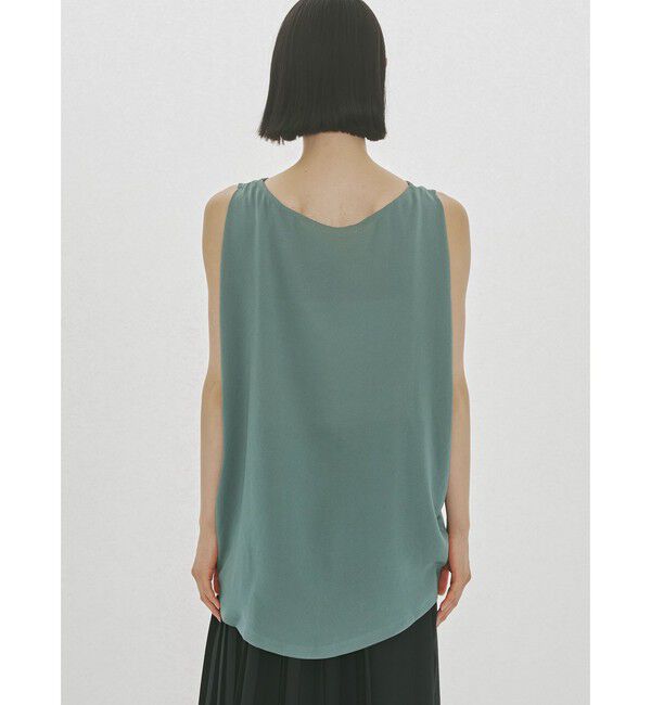 MIDIUMISOLID「MIDIUMISOLID for Ladies ノースリーブタックワイドプルオーバー」|Tシャツ・カットソー|