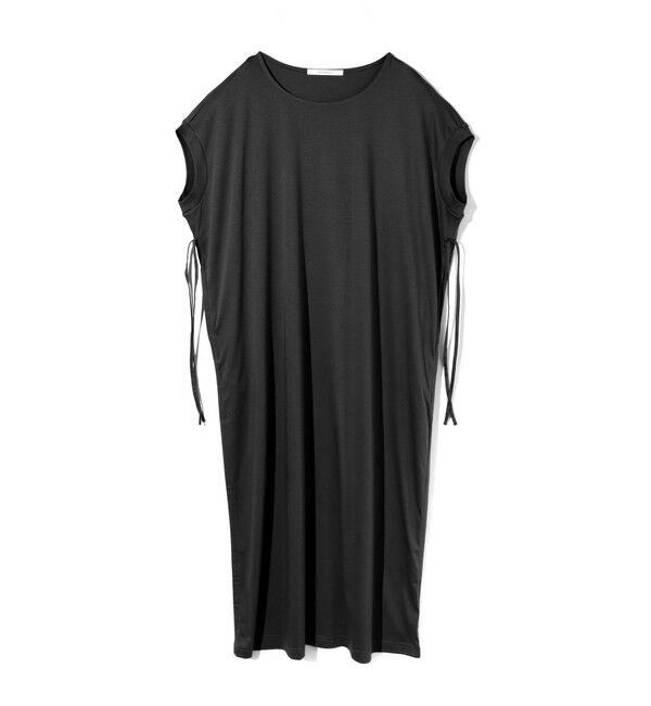 MIDIUMISOLID「MIDIUMISOLID for Ladies ドローストリングジャージーワンピース」|ワンピース|ブラック