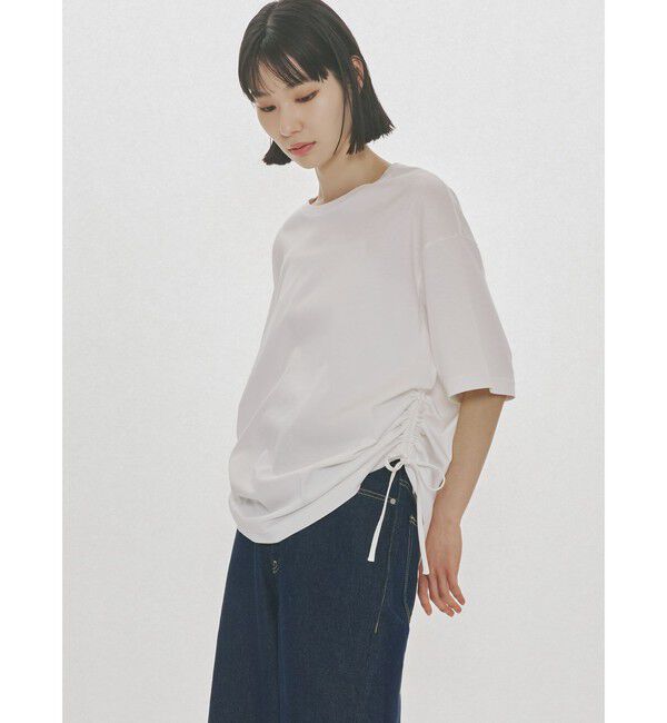 MIDIUMISOLID「MIDIUMISOLID for Ladies ドローストリングTシャツ」|Tシャツ・カットソー|