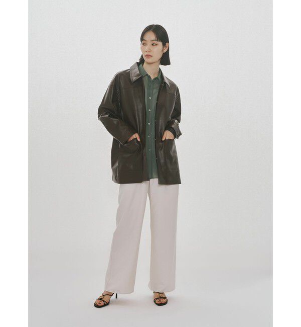 MIDIUMISOLID「MIDIUMISOLID for Ladies エッセンシャルジャージーシャツ」|シャツ・ブラウス|