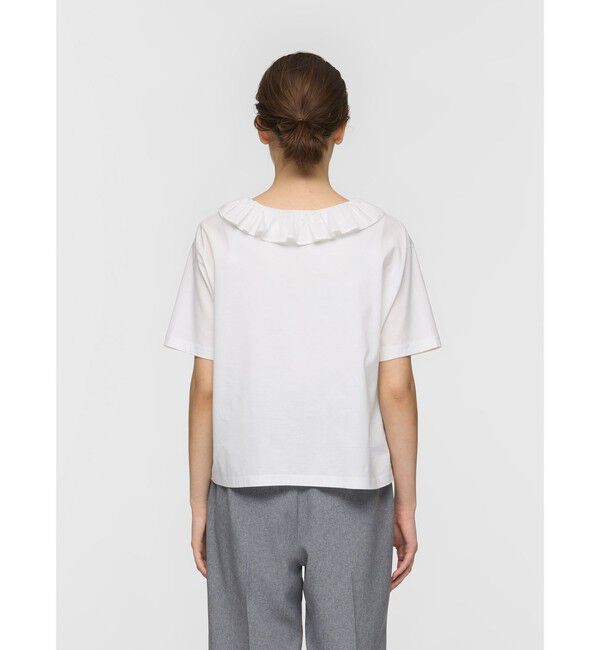 mizuiro ind「mizuiro ind フリルカラースキッパーTシャツ」|Tシャツ・カットソー|