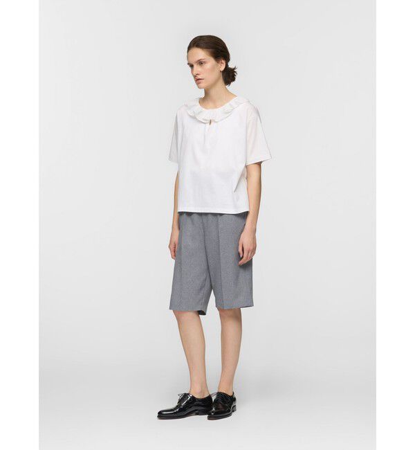 mizuiro ind「mizuiro ind フリルカラースキッパーTシャツ」|Tシャツ・カットソー|