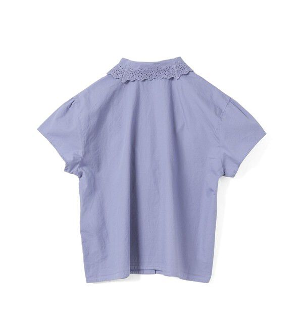 mizuiro ind「mizuiro ind レースカラーシャツ」|シャツ・ブラウス|