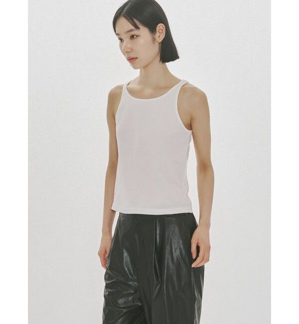 MIDIUMISOLID「MIDIUMISOLID for Ladies フィットリブタンクトップ」|Tシャツ・カットソー|