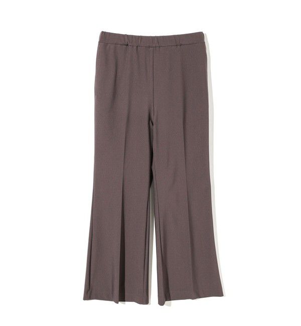 MIDIUMISOLID「MIDIUMISOLID for Ladies エッセンシャルフレアパンツ」|その他|ブラウン