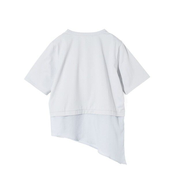 MIDIUMISOLID「MIDIUMISOLID for Ladies シアーミックスファブリックTシャツ」|Tシャツ・カットソー|