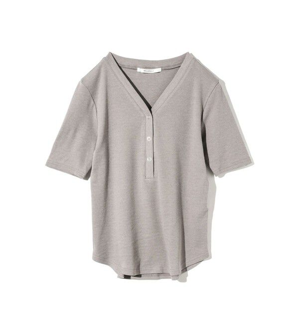 MIDIUMISOLID「MIDIUMISOLID for Ladies リブヘンリーネックプルオーバー」|Tシャツ・カットソー|