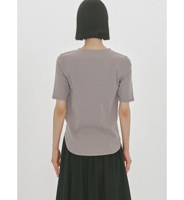 MIDIUMISOLID「MIDIUMISOLID for Ladies リブヘンリーネックプルオーバー」|Tシャツ・カットソー|