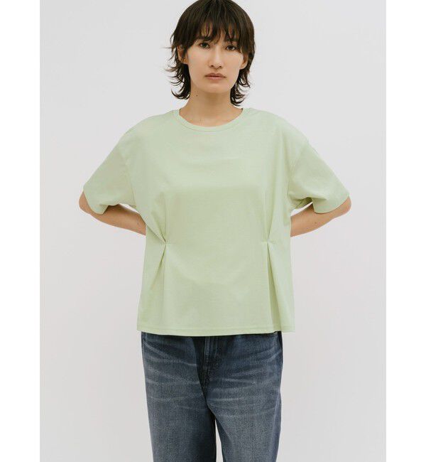 MIDIUMISOLID「MIDIUMISOLID for Ladies ウエストタックスムースカットソー」|Tシャツ・カットソー|