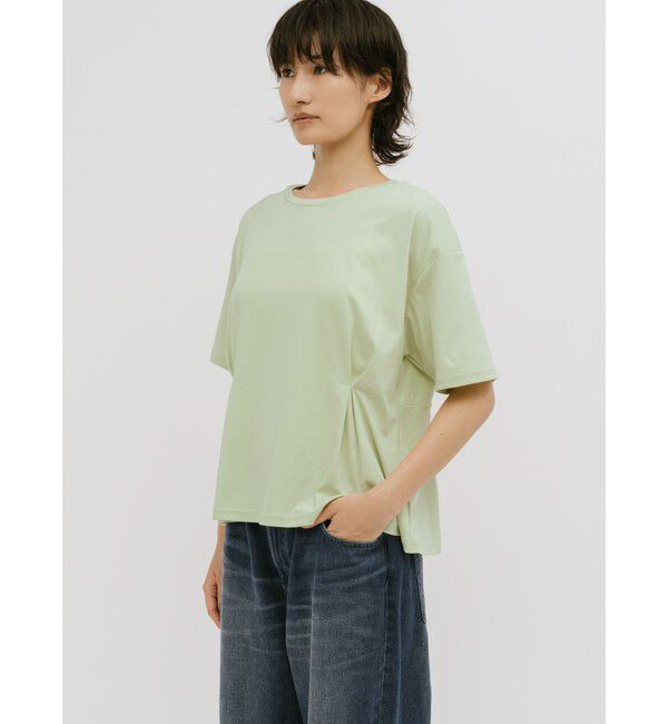 MIDIUMISOLID「MIDIUMISOLID for Ladies ウエストタックスムースカットソー」|Tシャツ・カットソー|