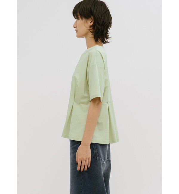 MIDIUMISOLID「MIDIUMISOLID for Ladies ウエストタックスムースカットソー」|Tシャツ・カットソー|