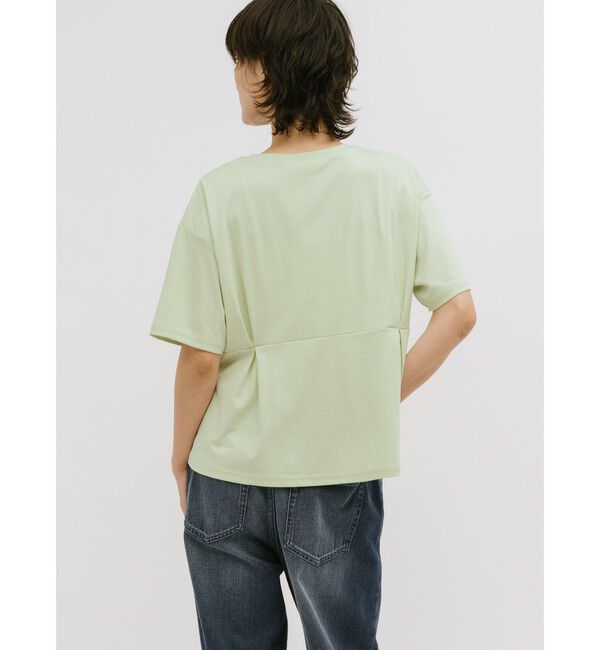 MIDIUMISOLID「MIDIUMISOLID for Ladies ウエストタックスムースカットソー」|Tシャツ・カットソー|