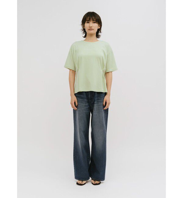 MIDIUMISOLID「MIDIUMISOLID for Ladies ウエストタックスムースカットソー」|Tシャツ・カットソー|