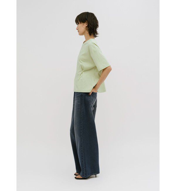 MIDIUMISOLID「MIDIUMISOLID for Ladies ウエストタックスムースカットソー」|Tシャツ・カットソー|