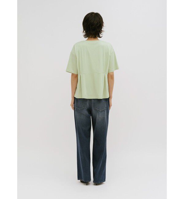MIDIUMISOLID「MIDIUMISOLID for Ladies ウエストタックスムースカットソー」|Tシャツ・カットソー|