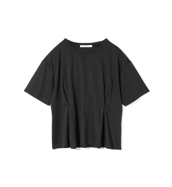 MIDIUMISOLID「MIDIUMISOLID for Ladies ウエストタックスムースカットソー」|Tシャツ・カットソー|ブラック