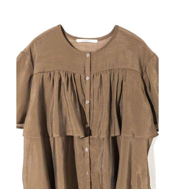 MIDIUMISOLID「MIDIUMISOLID for Ladies シアーティアードブラウス」|シャツ・ブラウス|