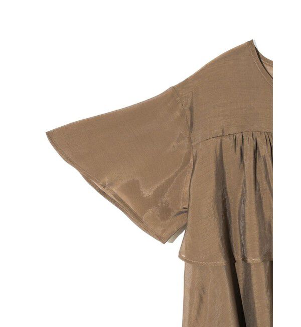 MIDIUMISOLID「MIDIUMISOLID for Ladies シアーティアードブラウス」|シャツ・ブラウス|
