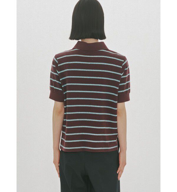 MIDIUMISOLID「MIDIUMISOLID for Ladies マルチボーダーポロシャツ」|Tシャツ・カットソー|