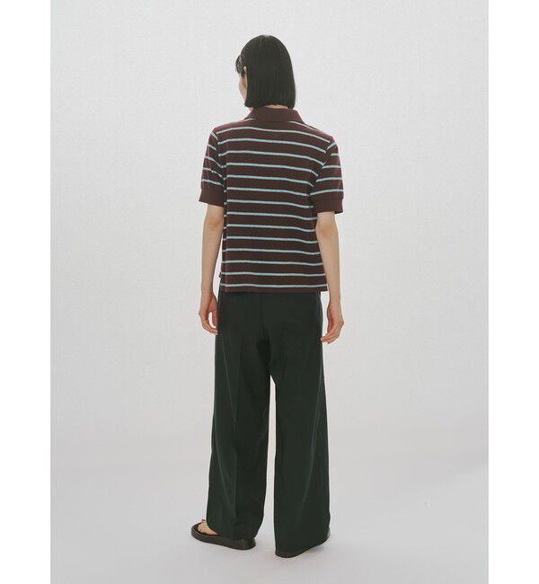 MIDIUMISOLID「MIDIUMISOLID for Ladies マルチボーダーポロシャツ」|Tシャツ・カットソー|