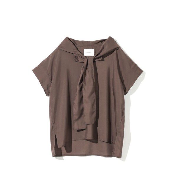 MIDIUMISOLID「MIDIUMISOLID for Ladies フードタイワイドプルオーバー」|シャツ・ブラウス|