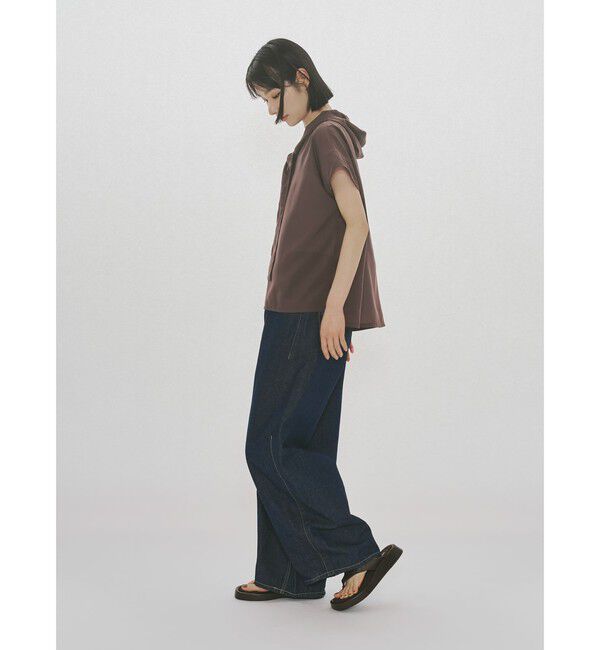 MIDIUMISOLID「MIDIUMISOLID for Ladies フードタイワイドプルオーバー」|シャツ・ブラウス|