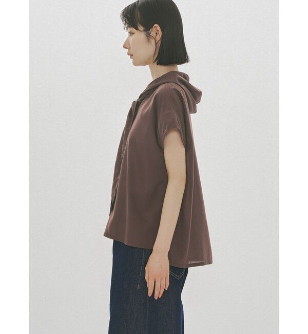 MIDIUMISOLID「MIDIUMISOLID for Ladies フードタイワイドプルオーバー」|シャツ・ブラウス|