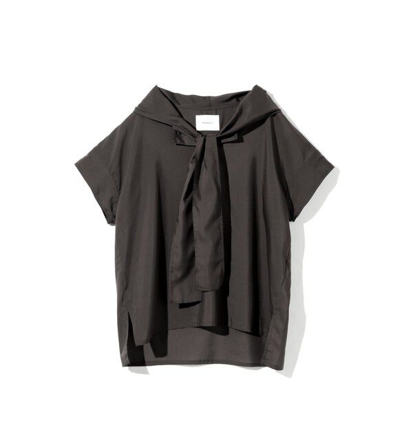 MIDIUMISOLID「MIDIUMISOLID for Ladies フードタイワイドプルオーバー」|シャツ・ブラウス|