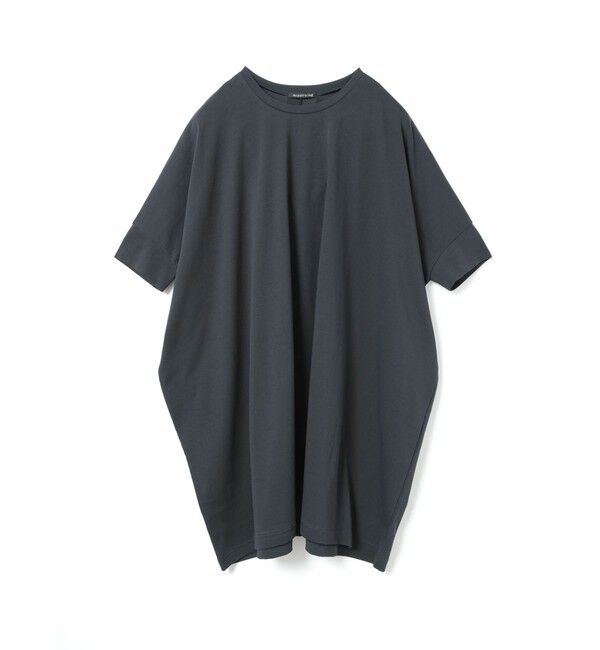 mizuiro ind「mizuiro ind ワイドクルーネックチュニック」|Tシャツ・カットソー|ネイビー