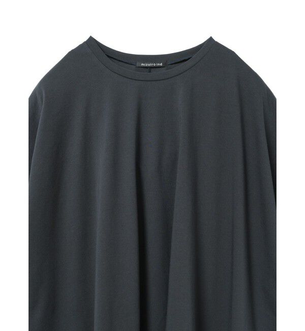 mizuiro ind「mizuiro ind ワイドクルーネックチュニック」|Tシャツ・カットソー|