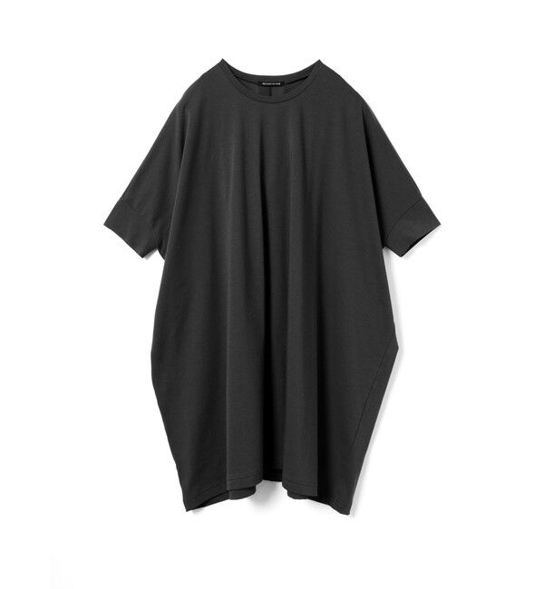 mizuiro ind「mizuiro ind ワイドクルーネックチュニック」|Tシャツ・カットソー|ブラック