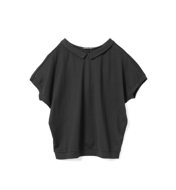 mizuiro ind「mizuiro ind シャツカラードルマンプルオーバー」|Tシャツ・カットソー|ブラック