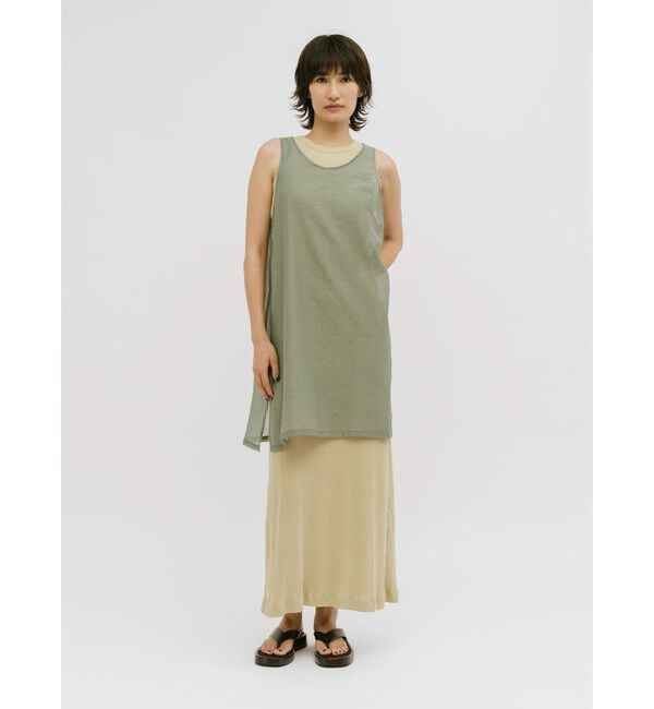 MIDIUMISOLID「MIDIUMISOLID for Ladies レイヤードシアーワンピース」|ワンピース|