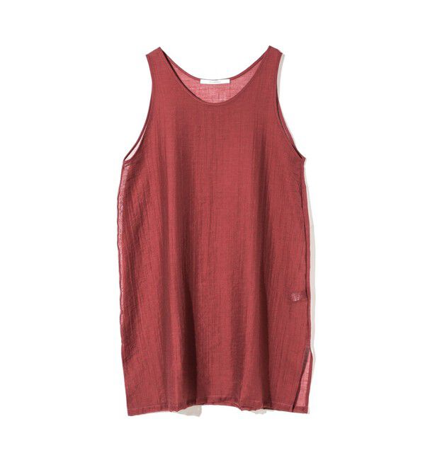 MIDIUMISOLID「MIDIUMISOLID for Ladies レイヤードシアーワンピース」|ワンピース|ワイン