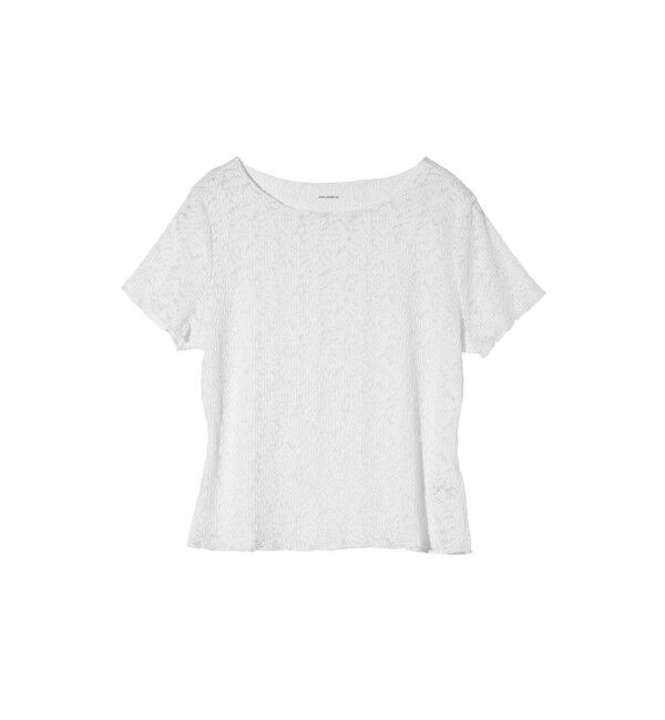 MIDIUMISOLID「MIDIUMISOLID for Ladies レースカットソー」|Tシャツ・カットソー|ホワイト
