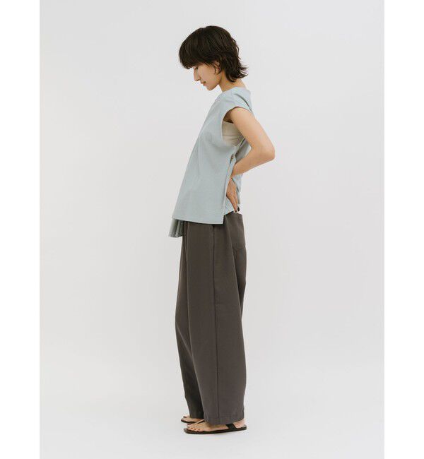 MIDIUMISOLID「MIDIUMISOLID for Ladies ドレープツイストノースリーブ」|Tシャツ・カットソー|