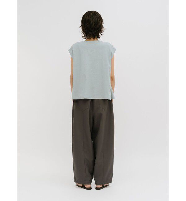 MIDIUMISOLID「MIDIUMISOLID for Ladies ドレープツイストノースリーブ」|Tシャツ・カットソー|