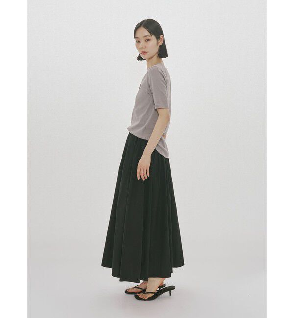 MIDIUMISOLID「MIDIUMISOLID for Ladies タックドギャザーボリュームスカート」|スカート|