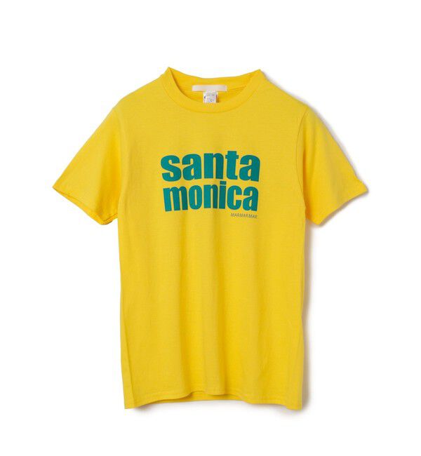 MARMARMAR「MARMARMAR プリントT (santa monica)」|Tシャツ・カットソー|イエロー&times;グリーン