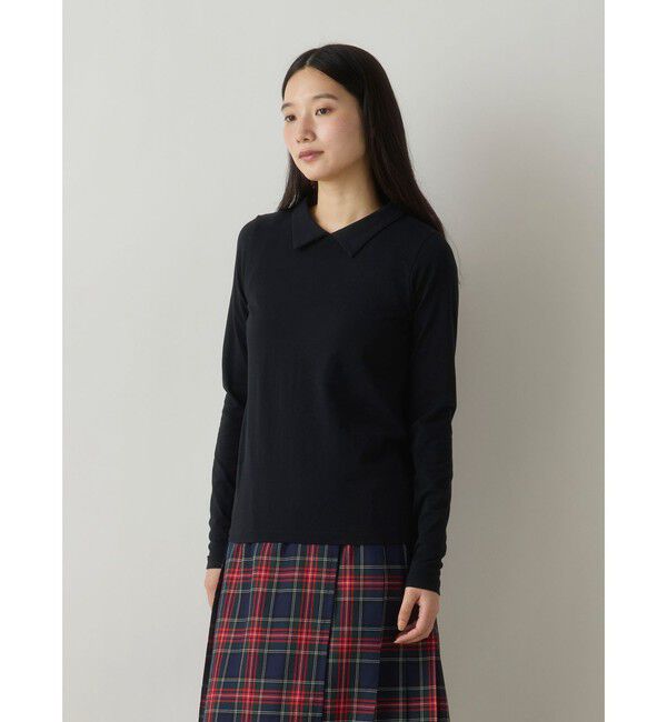 MidiUmi「MidiUmi シャツカラープルオーバー」|Tシャツ・カットソー|