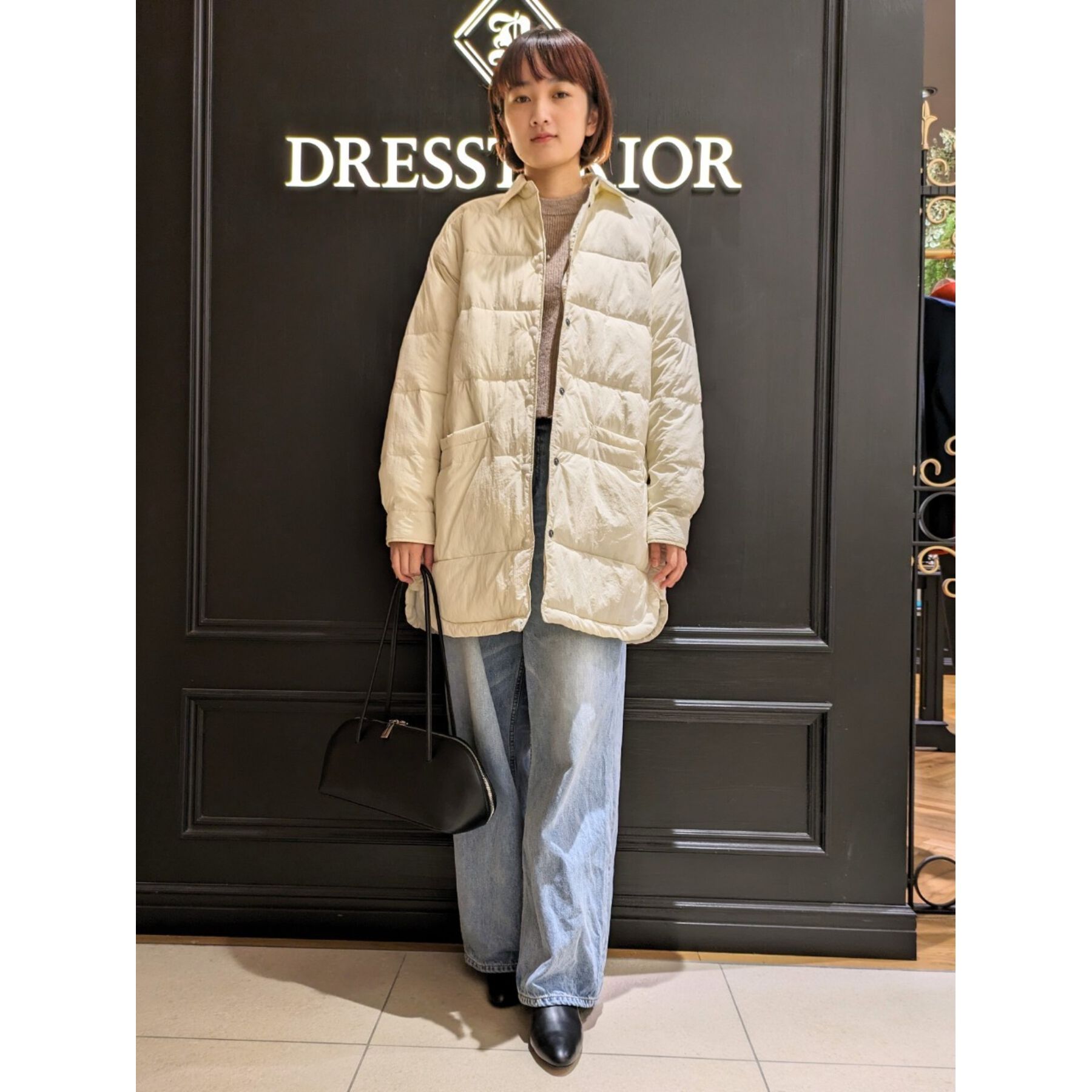 DRESSTERIOR「ヴィンテージ加工ワイドデニムパンツ」|デニム|