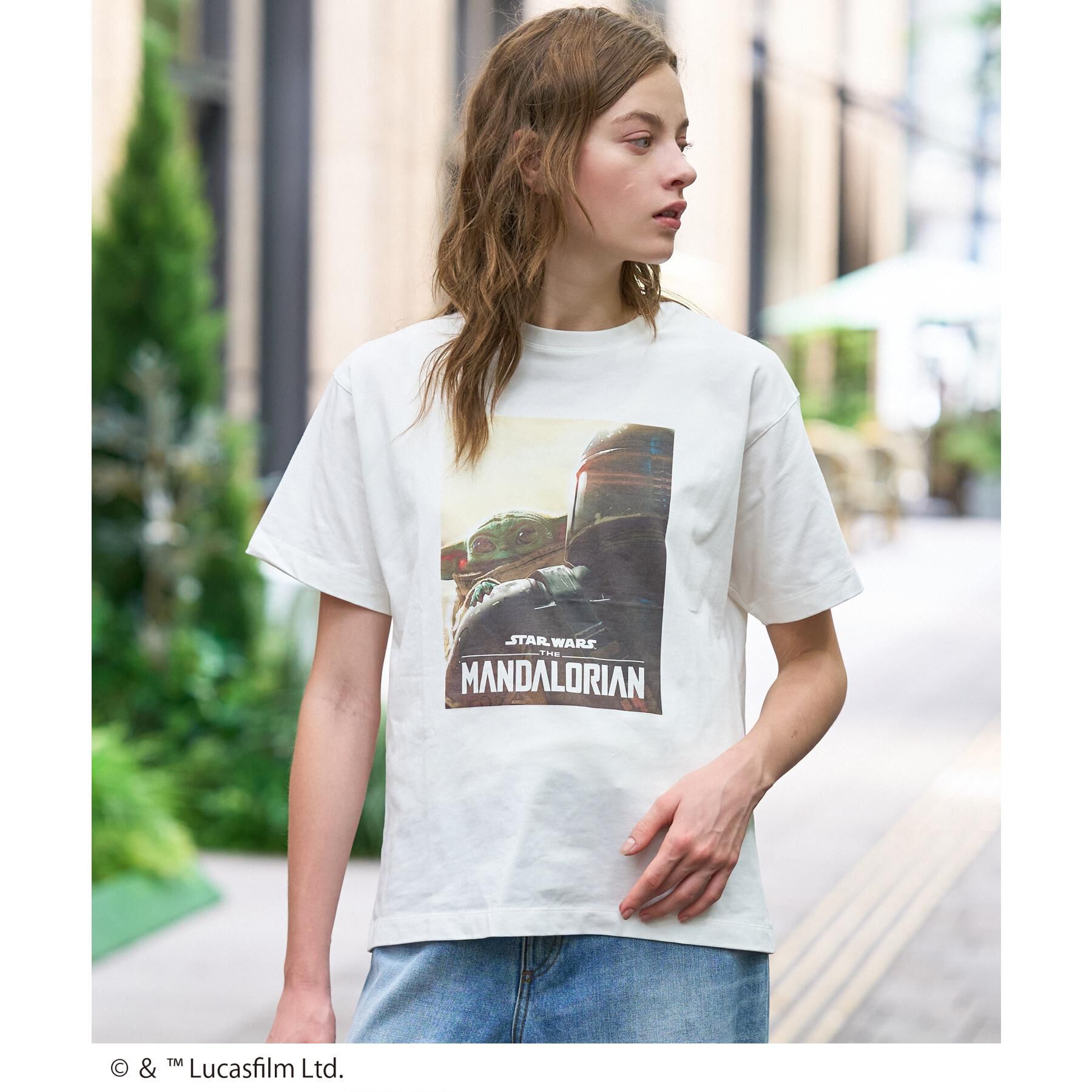 DRESSTERIOR「【接触冷感】STAR WARS マンダロリアン フォトTシャツ」|Tシャツ・カットソー|